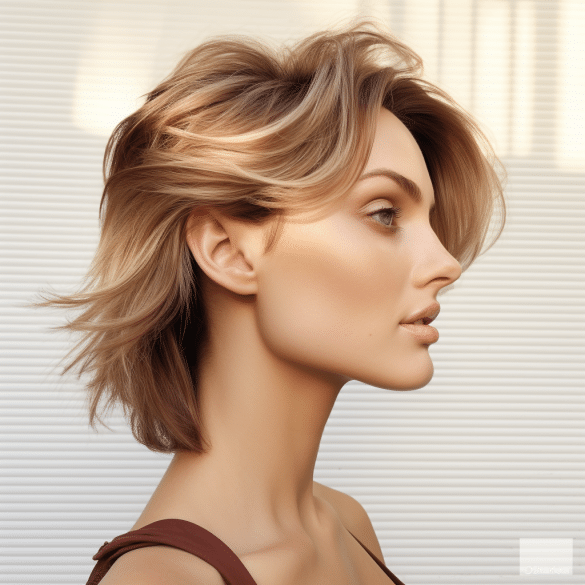 Butterfly Cut with Lowlights and Highlights