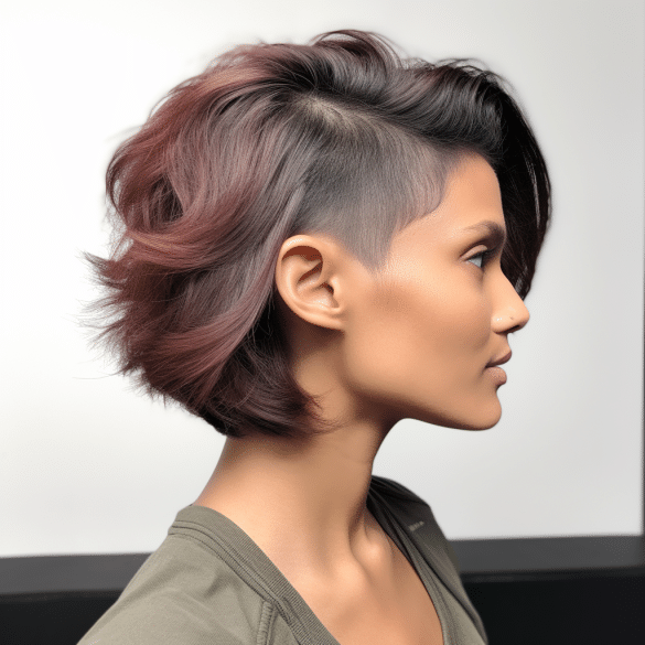 Choppy Butterfly Cut with an Undercut