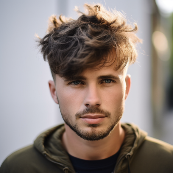 Classic Crop with Tousled Fringe