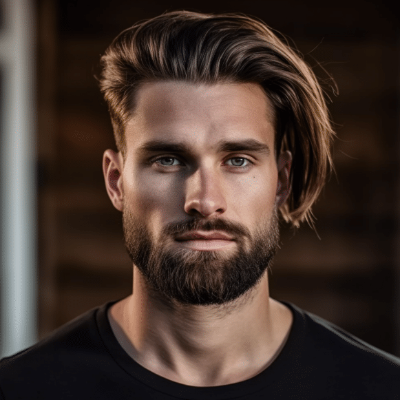 Comb Over with Long Fringe