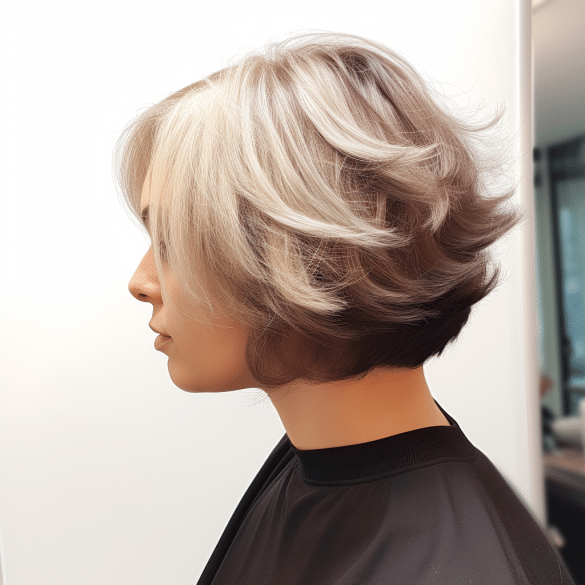 Dramatic A Line Butterfly Bob