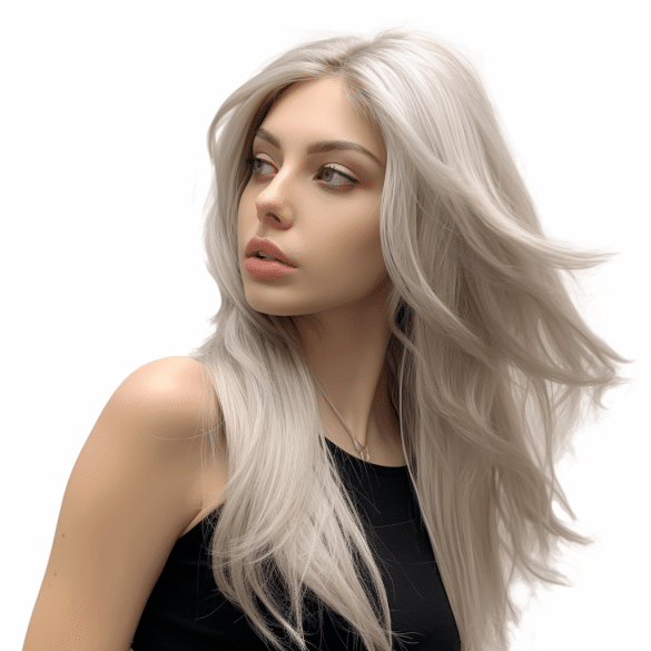 Icy Blonde Butterfly Layers