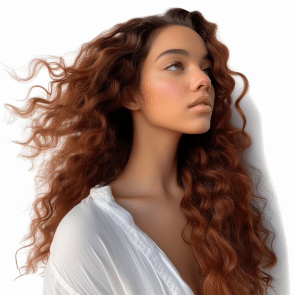 Long Butterfly Cut with Curls
