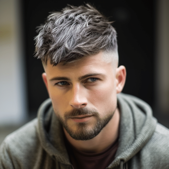 Low Fade with Chunky Fringe