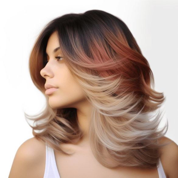 Ombre Butterfly Cut