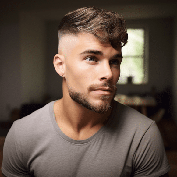 Shaved Sides with Extended Fringe
