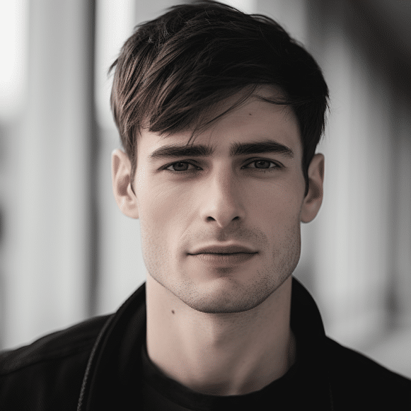 Side Part with Sweeping Fringe