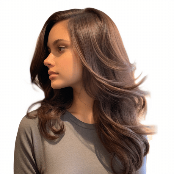 Side Parted Butterfly Waves