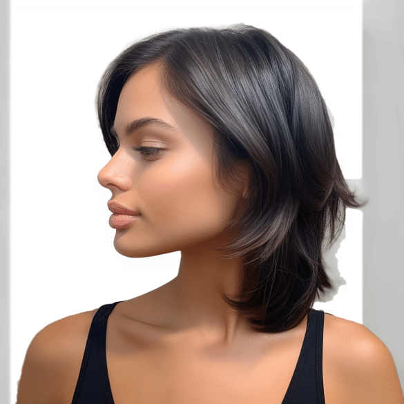 Sleek Straight Butterfly Cut