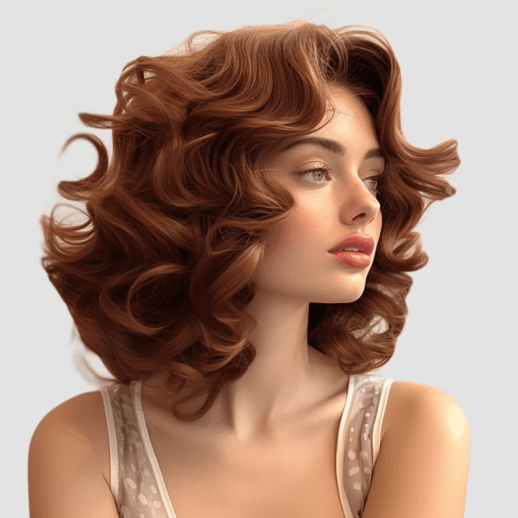 Vintage Curls with Butterfly Layers